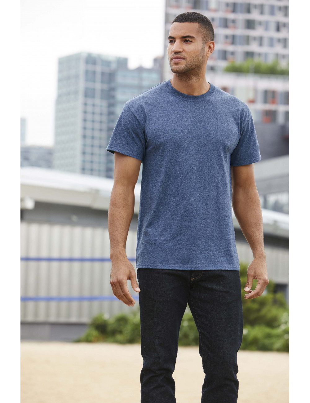 Marque  GildanGildan Lot de 2 t-shirts à manches longues en coton pour homme Style G2400 Taille M 